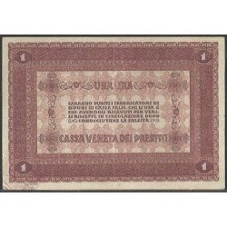 Italia - Casa Veneta di Prestiti, 1 Lire 2 Ene 1916 PM4