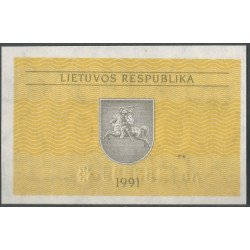 Lituania, 0,1 Talona 1991 P29a