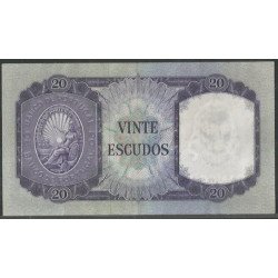 Portugal, 20 Escudos 26 Jul 1960 P163a