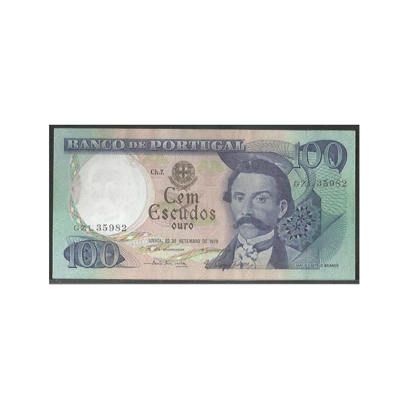 Portugal, 100 Escudos 20 Sep 1978 P169b