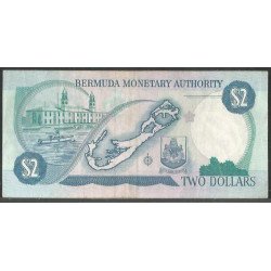 Bermuda, 2 Dollars 1 Ago 1989 P34b