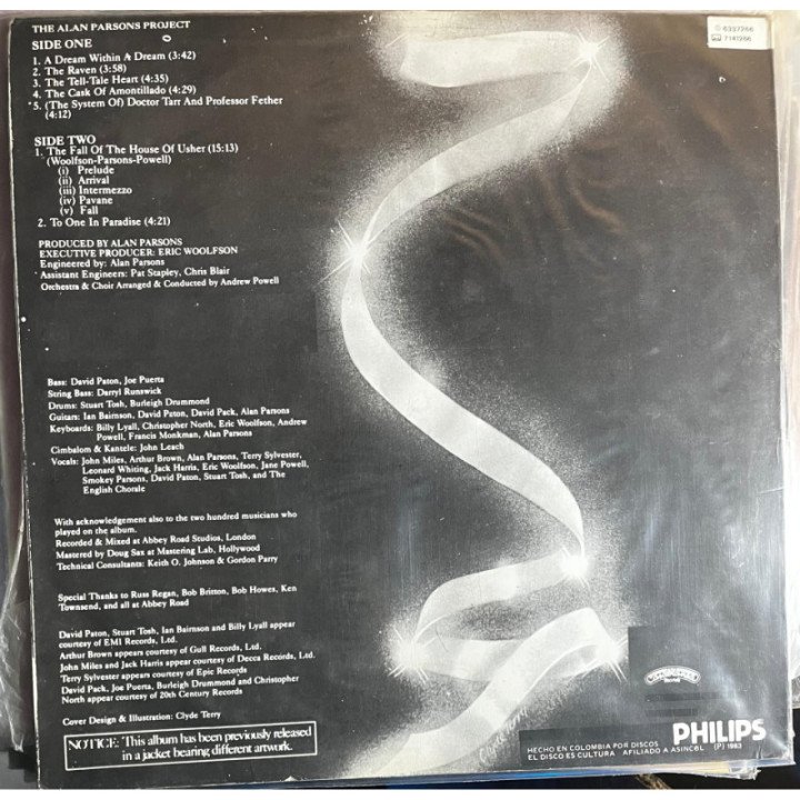The Alan Parsons Project - Tales and misteries of the Imagination reverso