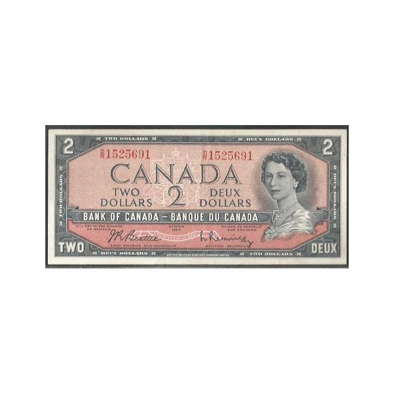 Canada, 2 Dollars 1954 (1961-72) P76b