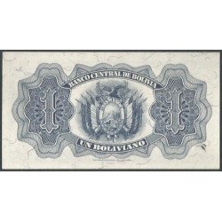 Bolivia, 1 Boliviano 1952 Serie G16 P128c