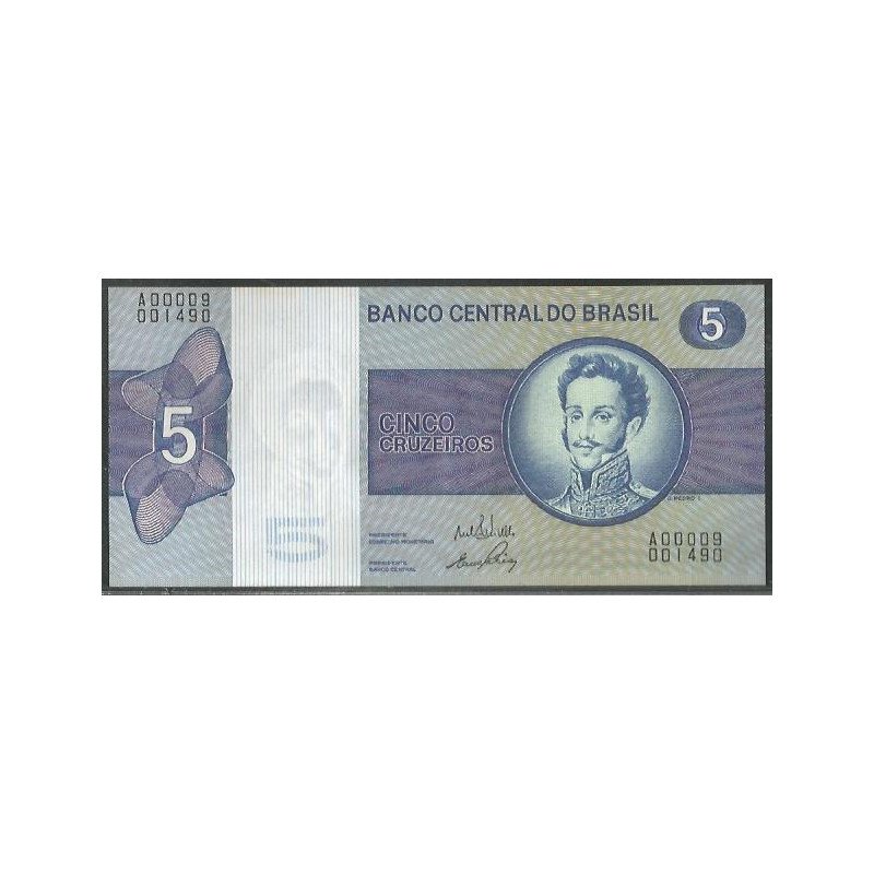 Brasil, 5 Cruzeiros ND1970-1 A P192a