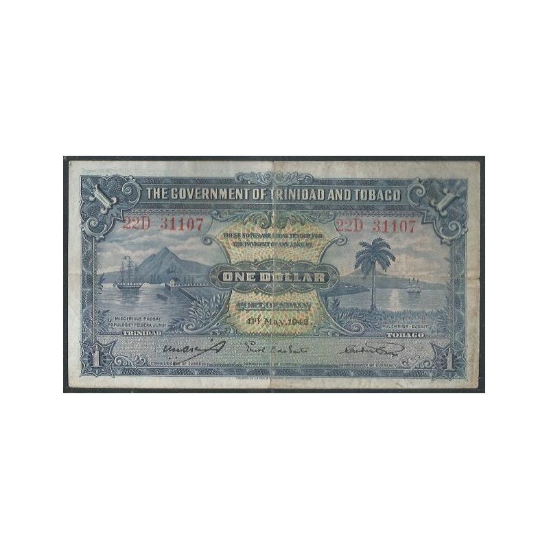 Trinidad y Tobago, 1 Dollar 1 May 1942 P5c