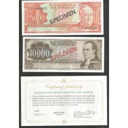 Paraguay, Set Specimenes 1999 PCS1