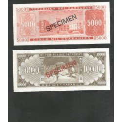 Paraguay, Set Specimenes 1999 PCS1
