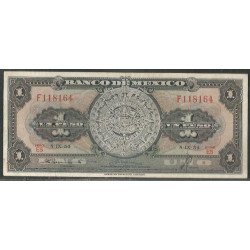 Mexico, 1 Peso 8 Sep 1954...