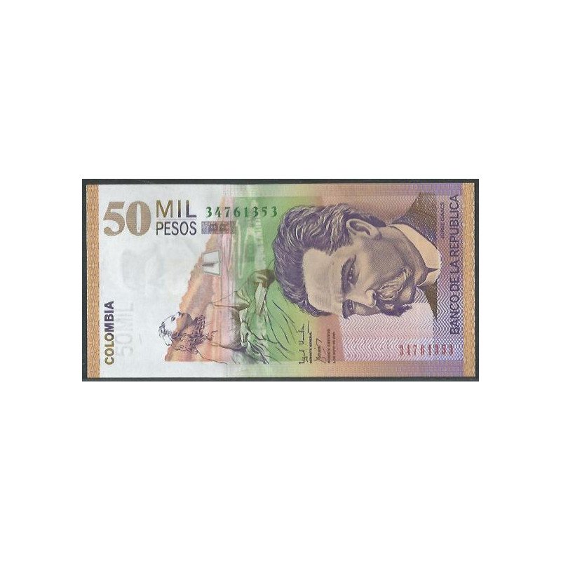 Billete de 50.000 Pesos 1 May 2001 BGW802