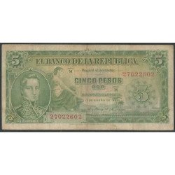 Billete de 5 Pesos 1 Ene...