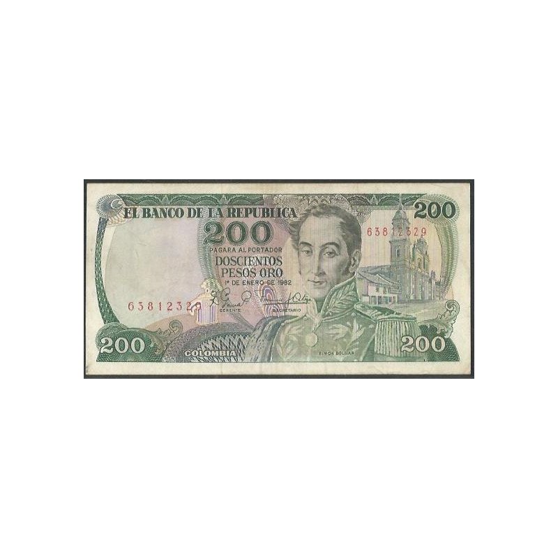 Billete de 200 Pesos 1 Ene 1982 BGW349