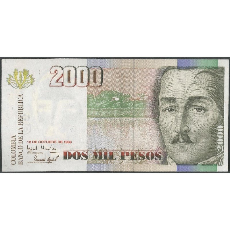Billete de 2.000 Pesos 12 Oct 1999 BGW474