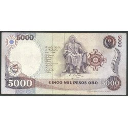 Billete de 5.000 Pesos 31 Ene 1992 BGW506