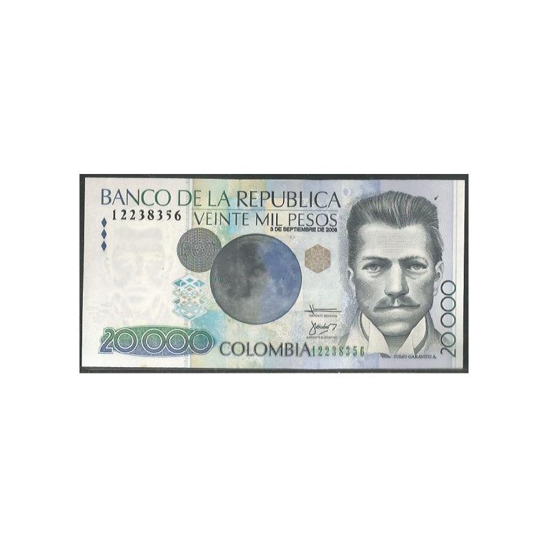 Billete de 20.000 Pesos 3 Sep 2008 BGW731