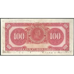 Billete de 100 Pesos 20 Jul 1957 BGW292