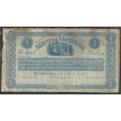Banco de Santander 5 Pesos...