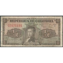Billete de 1/2 Peso 18 Feb...
