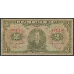 Billete de 2 Pesos 1 Ene...