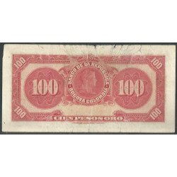 Billete de 100 Pesos 1 Ene 1951 7 Dig BGW290