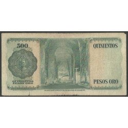 Billete de 500 Pesos 1 Ene 1968 BGW386