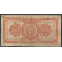 Peru, 10 Soles 17 Feb 1955 P71a