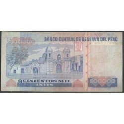 Peru, 500.000 Intis 21 Dic 1988 TDLR P146A