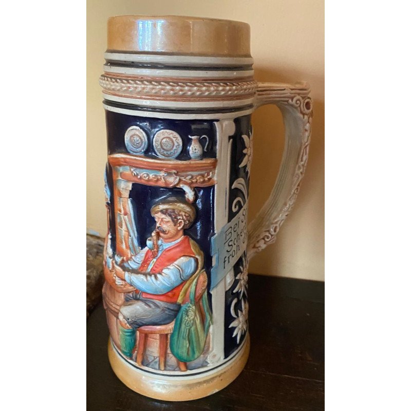 Jarro de cerveza, Pareja Jugando cartas - Alemania