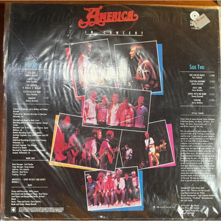 America - In Concert reverso
