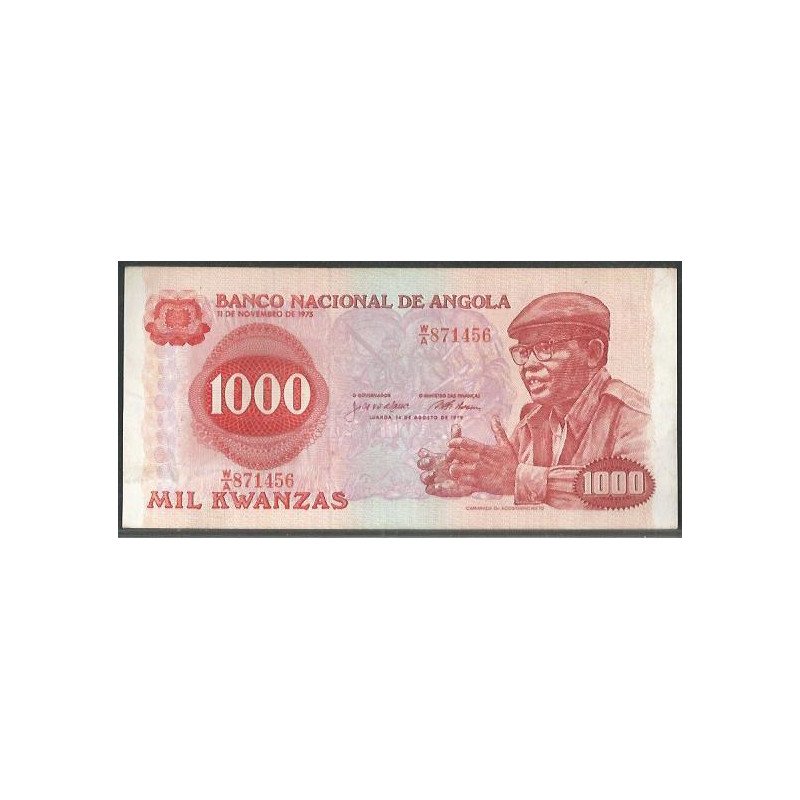 Angola, 1.000 Kwanzas 10 Jun 1975 P117a