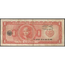 El Salvador, 1 Colon 3 May 1979 P125b