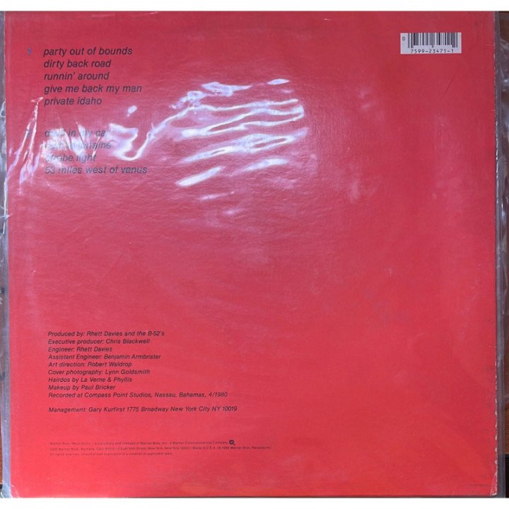 The B-52'S - Wild Planet reverso