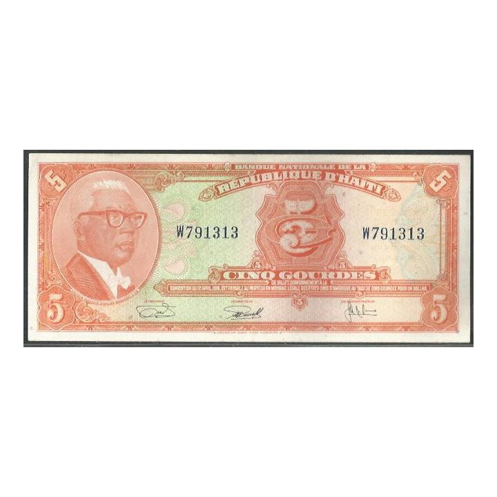 Haiti 5 Gourdes L1919 P202a2