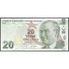 Turkya, 20 Liras ND2009 P224f