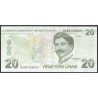 Turkya, 20 Liras ND2009 P224f