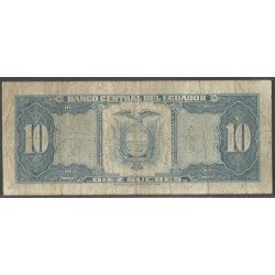 Ecuador, 10 Sucres 2O Abr 1983 LJ Firma 7 P114b