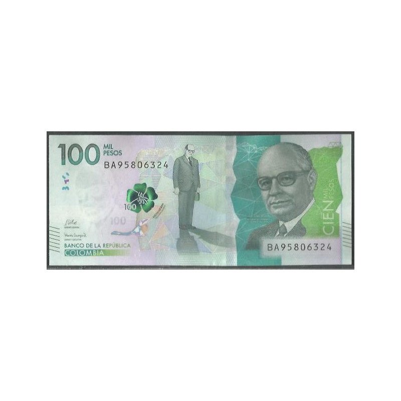 Billete de 100.000 Pesos 23 Jul 2024 Serie BA BGWNF100-