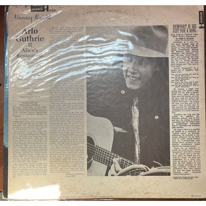 Arlo Guthrie - Alice's Restaurant reverso