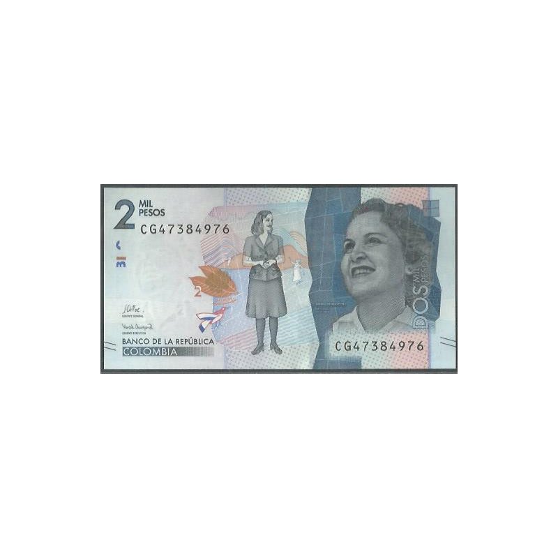 Billete de 2.000 Pesos 24 Oct 2023 Serie CG BGWNF2-