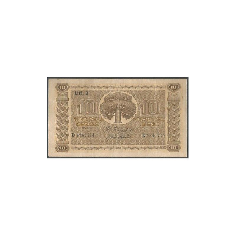 Finlandia, 10 Markka 1939 P70a13