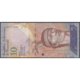 Venezuela 10 Bolivares 19 Ago 2014 X 8 Dig P90e