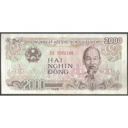Vietnam, 2.000 Dong  1988...