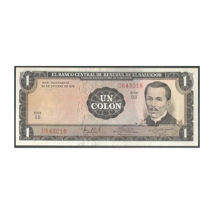 El Salvador 1 Colon 24 Oct 1972 P115a