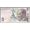 Turkya, 5 Liras L1970 (2009) P222f