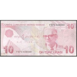 Turkya, 10 Liras L1970 (2009) P223f