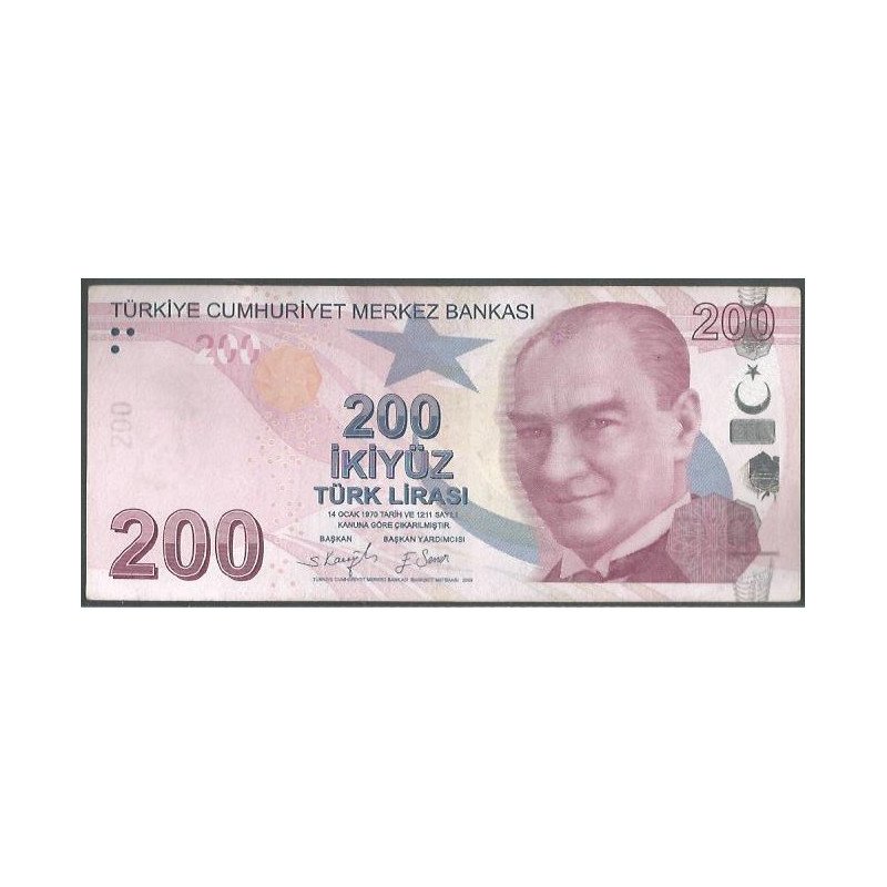 Turkya, 200 Liras L1970 (2009) P227e