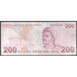Turkya, 200 Liras L1970 (2009) P227e