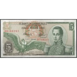 Billete de 5 Pesos 1 Ene...