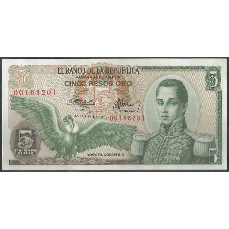 Billete de 5 Pesos 1 Ene 1973 BGW138