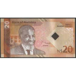 Namibia, 20 Dollars 2025 P21